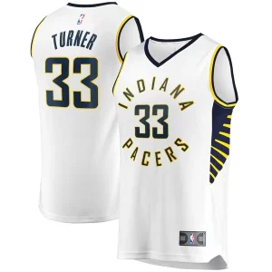 Myles Turner Indiana Pacers Fast Magnifique Break Replica Player Jersey White Association Edition
