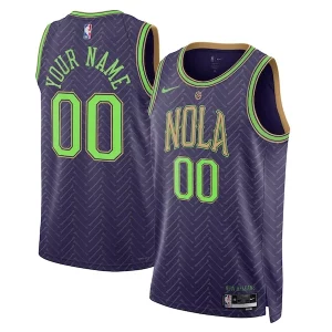 New Orleans Pelicans Nike Unisex 2024/25 Custom Swingman Jersey City Edition Collectible Purple