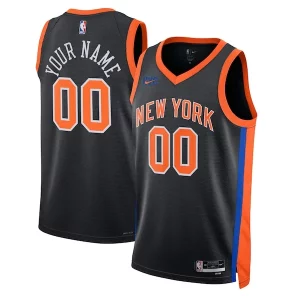New York Knicks Nike Unisex 2022/23 Swingman Custom Jersey City Edition Black Uniques
