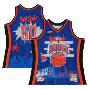 New York Knicks x Dashing Tats Cru Hardwood Classics Fashion Jersey Blue