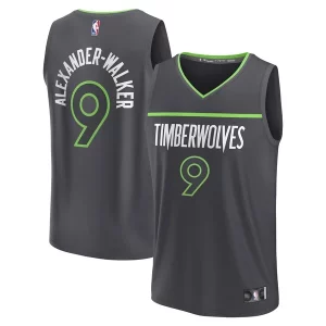Nickeil Alexander Walker Minnesota Timberwolves Refiné Youth Fast Break Replica Player Jersey Statement Edition Black
