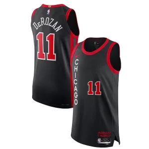 Nike DeMar DeRozan Exquisite Chicago Bulls Authentic Jersey City Edition Black