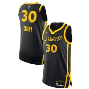 Nike Stephen Curry Golden State Warriors Authentique Authentic Jersey City Edition Black