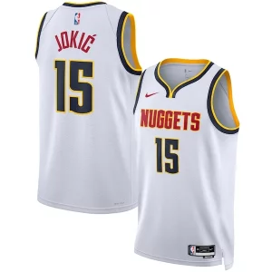 Nikola Jokic Denver Bold Nuggets Nike Unisex Swingman Jersey Association Edition White/Navy