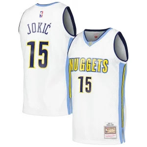 Nikola Jokic Denver Nuggets 2016/17 Throwback Swingman Jersey White Personalisable