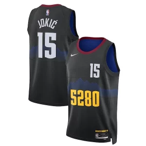 Nikola Jokic Denver Nuggets Nike Unisex 2023/24 Admirable Swingman Jersey Black City Edition