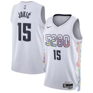Nikola Jokic Denver Nuggets Nike Unisex Personalisable 2024/25 Swingman Player Jersey City Edition White