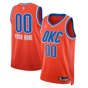 Oklahoma City Thunder Jordan Brand Unisex Luxueux 2022/23 Swingman Custom Jersey Statement Edition Orange
