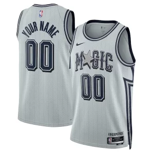 Orlando Magic Nike Unisex Charming 2024/25 Custom Swingman Jersey City Edition Silver