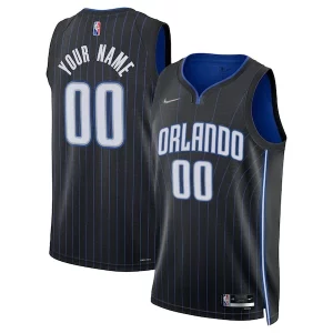 Orlando Magic Nike Vibrant 2021/22 Diamond Swingman Custom Jersey Icon Edition Black