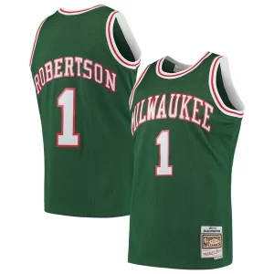 Oscar Robertson Milwaukee Bucks 1971/72 Admirable Hardwood Classics Swingman Jersey Green
