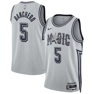Paolo Banchero Orlando Collectible Magic Nike Unisex 2024/25 Swingman Player Jersey City Edition Silver