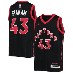 Pascal Siakam Exclusif Toronto Raptors Jordan Brand Youth 2020/21 Swingman Jersey Statement Edition Black