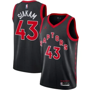 Pascal Siakam Toronto Raptors Jordan Brand 2020/21 Swingman Jersey Statement Edition Uniques Black