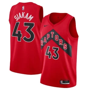 Pascal Siakam Toronto Raptors Nike 2020/21 Icon Gracieux Swingman Jersey Red