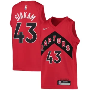 Pascal Siakam Toronto Raptors Nike Youth 2021/22 Diamond Swingman Jersey Icon Edition Red Vibrant