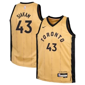 Pascal Siakam Toronto Raptors Nike Youth Superbe Swingman Replica Jersey City Edition Gold