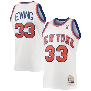 Patrick Ewing New York Knicks 1985/86 Hardwood Classics Authentic Collectible Jersey White
