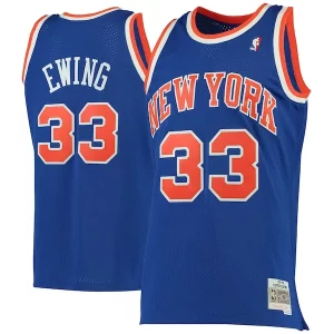 Patrick Ewing New York Knicks 1991/92 Hardwood Classics Swingman Luxueux Jersey Blue