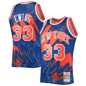 Patrick Ewing New York Knicks Hardwood Classics 1991/92 Haut de gamme Hyper Hoops Swingman Jersey Blue