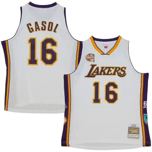 Pau Gasol Los Angeles Lakers Unisex Hall of Fame Class of 2023 Throwback Swingman Jersey Uniques White
