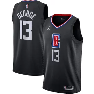 Paul George LA Clippers Jordan Brand Dashing 2020/21 Swingman Jersey Statement Edition Black