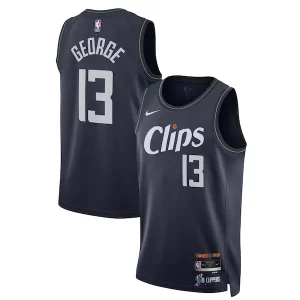 Paul George LA Clippers Nike Prime Unisex 2023/24 Swingman Jersey Navy City Edition
