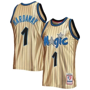 Penny Hardaway Orlando Magic 75th Anniversary 1993/94 Hardwood Classics Swingman Charming Jersey Gold