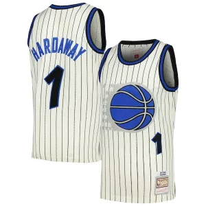 Penny Hardaway Orlando Magic Chainstitch Swingman Commémoratif Jersey Cream