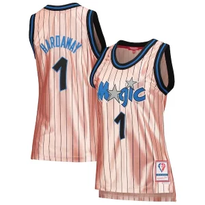 Penny Hardaway Orlando Magic Women's 75th Anniversary Rose Gold 1993 Stylish Swingman Jersey Pink