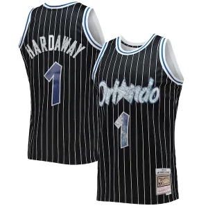 Penny Prime Hardaway Orlando Magic 1996/97 Hardwood Classics NBA 75th Anniversary Diamond Swingman Jersey Black
