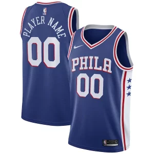 Philadelphia 76ers Nike 2020/21 Swingman Custom Jersey Icon Edition Royal Vibrant