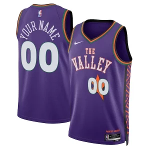 Phoenix Suns Nike Unisex Unique 2024/25 Custom Swingman Jersey City Edition Purple