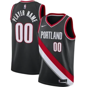 Portland Trail Blazers Nike 2020/21 Swingman Custom Personalisable Jersey Icon Edition Black
