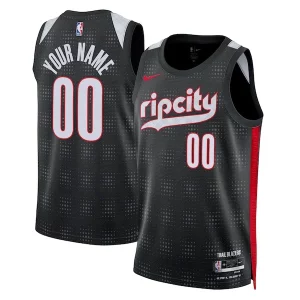 Portland Trail Blazers Nike Unisex 2024/25 Custom Swingman Jersey City Exceptionnel Edition Black