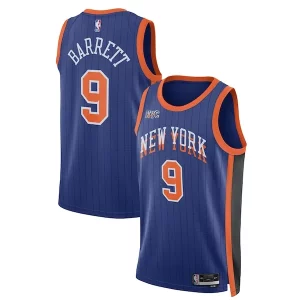 RJ Barrett Élégant New York Knicks Nike Unisex 2023/24 Swingman Jersey Blue City Edition
