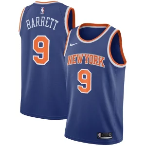 RJ Barrett New York Knicks Nike Swingman Jersey Blue Dashing Icon Edition