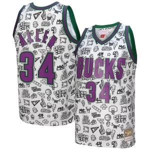 Ray Allen Milwaukee Bucks 2000/01 Swingman Incontournable Jersey White