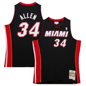 Ray Allen Miami Heat Hardwood Classics Swingman Splendide Jersey Black