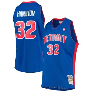 Richard Charming Hamilton Detroit Pistons 2003/04 Hardwood Classics Swingman Jersey Blue