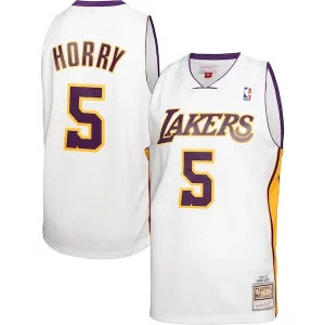 Robert Horry Los Angeles Lakers 2001/02 Exceptionnel Hardwood Classics Swingman Jersey White