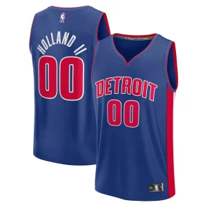 Ron Moderne Holland II Detroit Pistons Fast Break Replica Player Jersey Icon Edition Blue