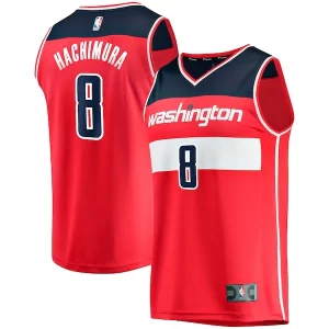 Rui Hachimura Washington Wizards Replica Fast Incontournable Break Jersey Red Icon Edition