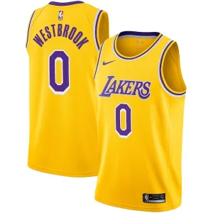 Russell Haut de gamme Westbrook Los Angeles Lakers Nike 2020/21 Swingman Player Jersey Gold Icon Edition