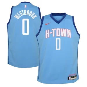 Russell Westbrook Houston Rockets Nike Youth 2020/21 Sophistiqué Swingman Jersey Blue City Edition