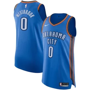 Russell Westbrook Oklahoma City Thunder Nike Authentic Player Jersey Icon Edition Sophistiqué Blue