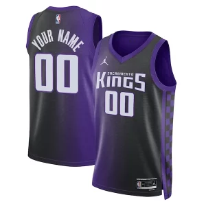 Sacramento Kings Jordan Éclatant Brand Unisex Swingman Custom Jersey Statement Edition Purple