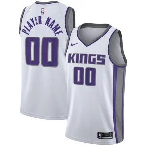 Sacramento Kings Nike 2020/21 Superbe Swingman Custom Jersey Association Edition White
