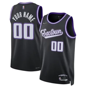 Sacramento Kings Nike Confortable 2021/22 Swingman Custom Jersey City Edition Black