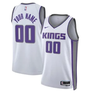 Sacramento Kings Nike Unisex 2022/23 Swingman Custom Jersey White Association Edition Exquisite